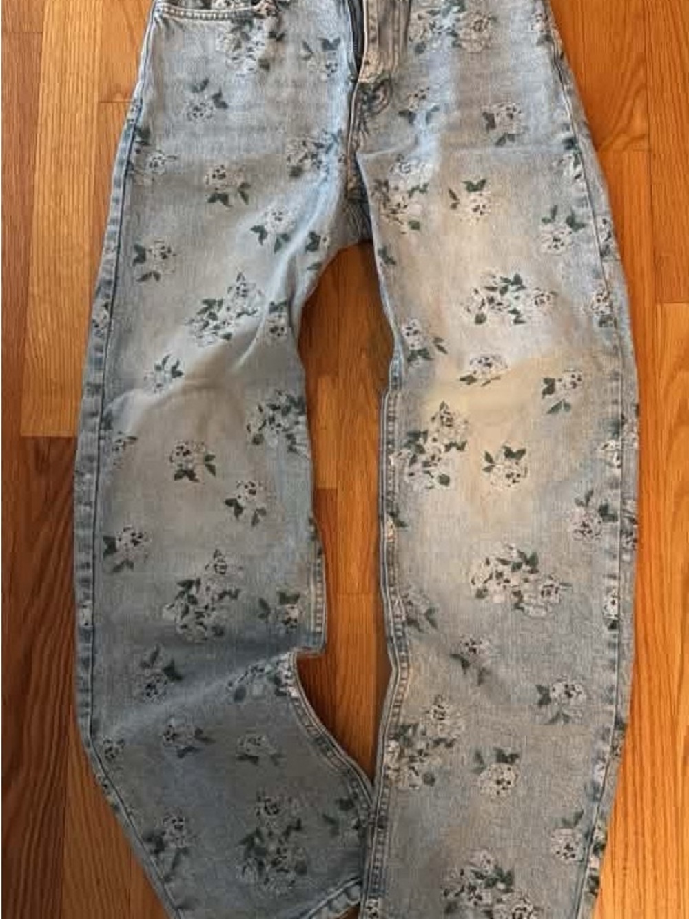 wild fable Light Blue Floral Relaxed Men’s Jeans